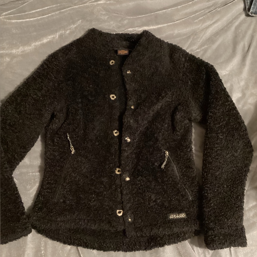 Cute fuzzy Black jacket